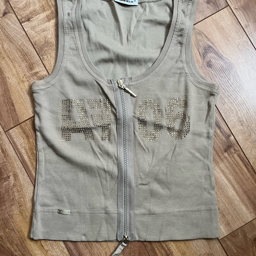 Airfield 2006 Tan Tank Top with Zipper